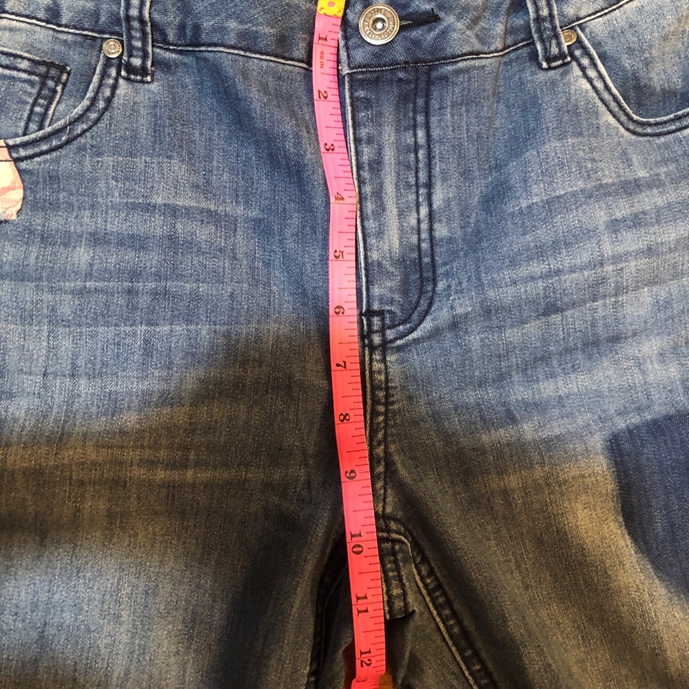 Indigo Thread Co. Patchwork Cropped Pants - image 7